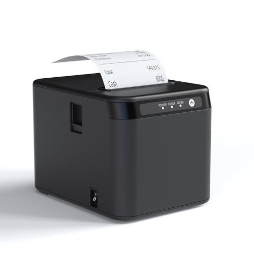 BISOFICE 80mm Receipt Printer ESC/POS Thermal Printer Desktop Direct...