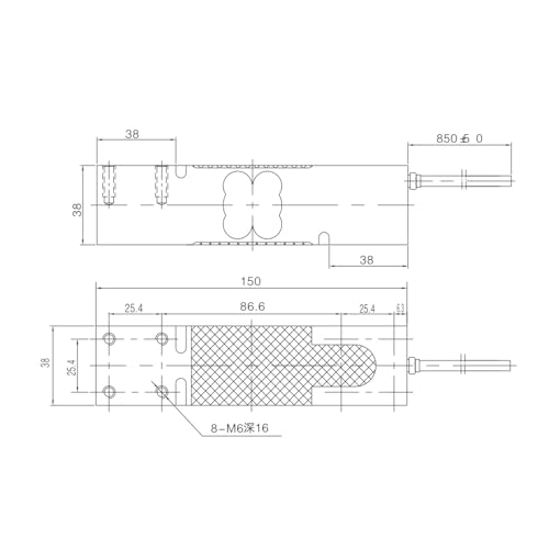 Sensor de pesaje un solo punto PX10 industrial para báscula plataforma monocélula 15kg 3