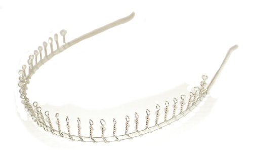 Silver Toothed Metal Alice band