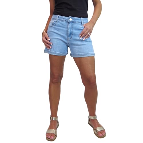 Short jean femme taille haute stretch idéal pour vos vacances d'été