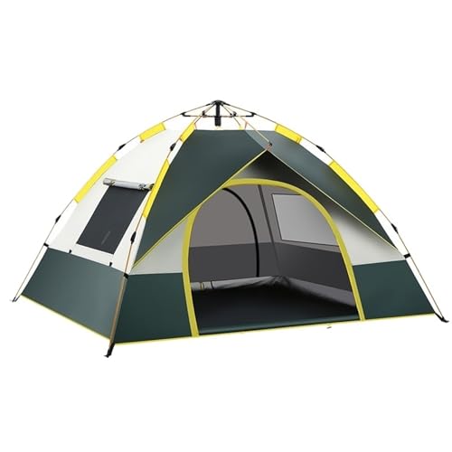 Carpa automática para camping 1-3 personas verde miniatura 1