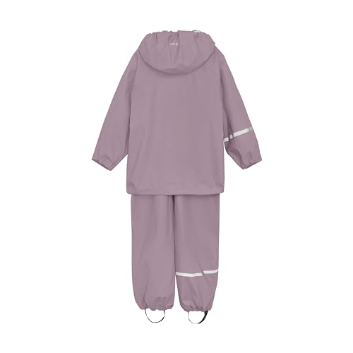 Celavi Unisex Basic Rainwear Set -Solid Pu Regenjacke, Lila, 130 EU