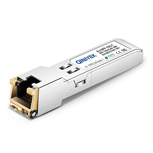 Image of 10GBase-T SFP+ Transceiver,10G SFP+ RJ45 Copper Transceiver, Compatible for Intel E10GSFPT,up to 30m