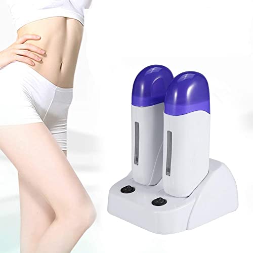 Roll-on Calentador de Cera, Calentador de Rodillo Depilatorio de Cera de Cartucho Calentador Máquina de Depilación Corporal con Cera para Belleza, Regalo para Mujeres(02)