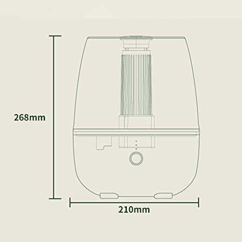Air Humidifier, 6.8L Large Humidifiers For Bedroom & Baby Room, Ultra-Quiet Cool Mist Humidifiers With Remote Control, 360° Rotation Nozzle, Aroma Oil Diffuser, 2 Holes,Green #TOP6