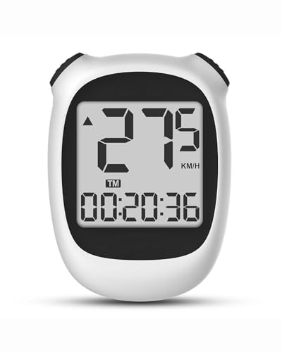 Ciclocomputador Ciclocomputador GPS Resistente al Agua - Velocímetro con Seguimiento de ciclos para Bicicletas Ciclocomputador Resistente Agua(M3 English Version White)