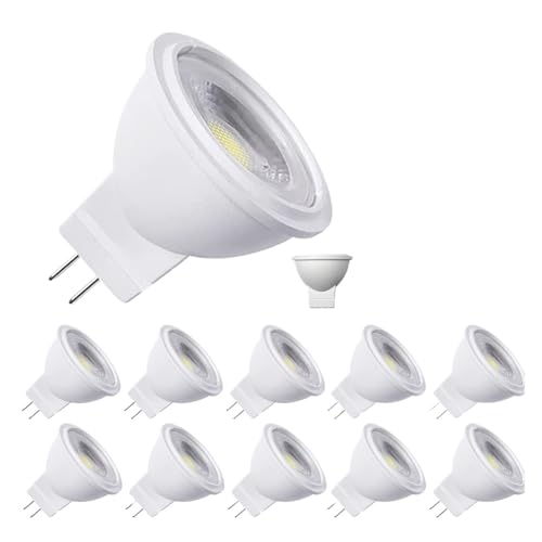 JrEam 3W 5W MR11 Bombillas LED AC/DC12V Lámpara Ahorro de energía GU4.0 Bi-Pin Focos(Cold White,1 PCS_3W)