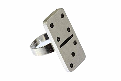 Miniblings Domino Ring Finger Tokens Silver miniatura 1