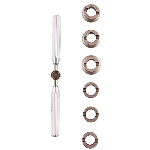 SYWAN 5537 Watch Opener, Watch Repair Tool Kit with 6 Dies (18.5-29.5mm) Watch Back Case Opener Closer Remover for Rolex Tudor (Not Included adapters) by SYWAN - Used condition - US$28.87