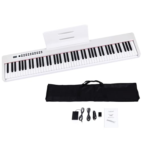 CARINA ピアノ 補助ペダル 白 ホワイト Amazon | Carina 電子ピアノ 88鍵盤 キーボード ハンマーアクション