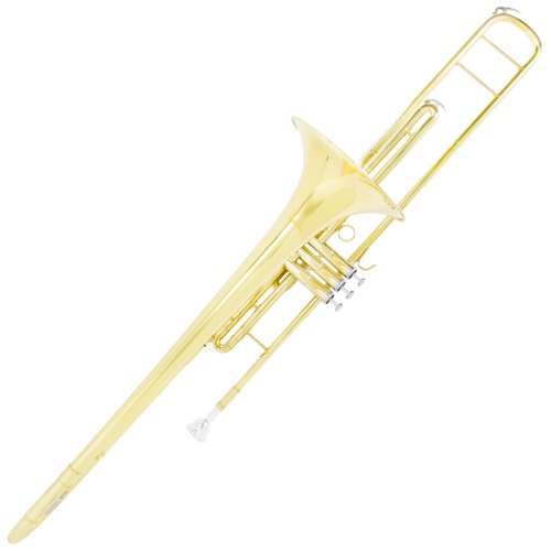Mendini MTB-40 Intermediate B Flat Tenor Valve Trombone with Monel Valves