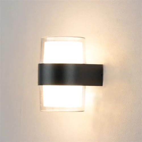 JSRPZK Applique murale minimaliste créative carrée circulaire hôtel couloir salon chambre couloir appliques murales éclairage extérieur moderne LED(Square warm light)