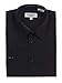 Gioberti Men's Short Sleeve Solid Dress Shirt, Black, L
