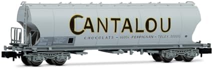 Arnold HN6706 SNCF, 4-achsiger Getreide-Schüttgutwagen Cantalou, Ep; iV Güterwagen, Grau