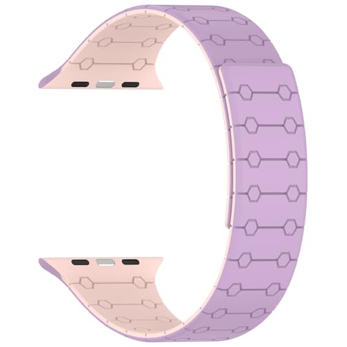 Image of Velour Silicone Watch Strap Compatible with Apple Watch 41mm, 40mm & 38mm, for iWatch Series SE, SE2,10 9, 8, 7, 6, 5, 4, 3 -Sport Loop for Men & Women(Watch Not Included)