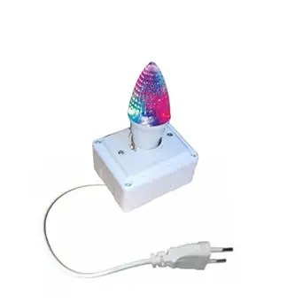 doctorspare LED Bulb For Decoration, Non-Rotating RGB Bulb for Mandir/Festival/Birthday Decoration bulb With Stand (B22 base) (RGB Bulb + Stand)