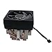 Ryzen 7 CPU Cooler Wraith Prism RGB LED Lighting Heatsink Copper Core Base Fan Pre-Applied Thermal Paste Compatible with AMD Socket AM5 AM4 AM3, Ryzen7 8700X 9700X 2700X 3700X 4700X 6700X 7700X Cooler