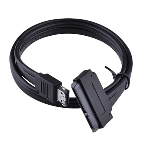Hoite Cable de datos SATA de 22 pines para alimentación de disco duro ESATA, cable de conversión para disco duro de 2,5