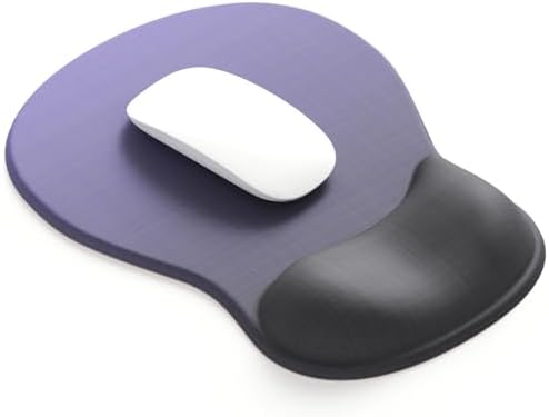 ErgoComfort Gel Wrist Rest Mouse Pad-Ergonomic Office Mousepad with Wrist Support-Non-Slip, Design Desk Accessories Mat for Home&Game Decor (06Deep Violet) - ergoComfort Series