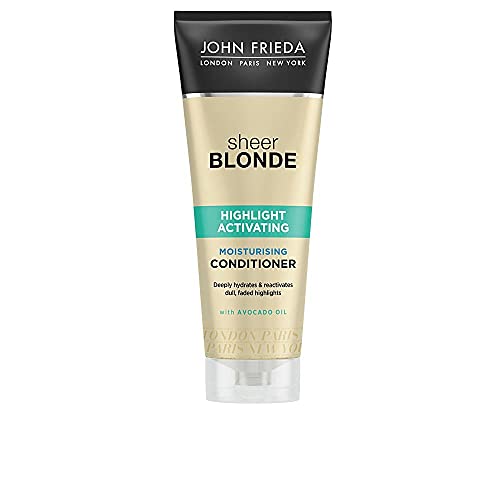 John Frieda Sheer Blonde Highlight Activating Moisturising Conditioner for Lighter Blondes, MultiColoured, Sunflower, 250 ml, (Pack of 1)