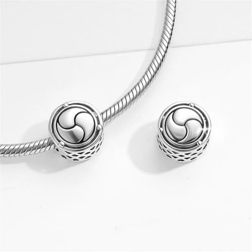 Charm Trikaya plata S925 abalorio joyería espiritual DIY 12mm 4