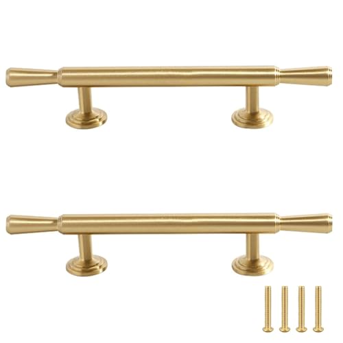 Boutons de porte de cuisine en laiton doré pour relooker un meuble chic