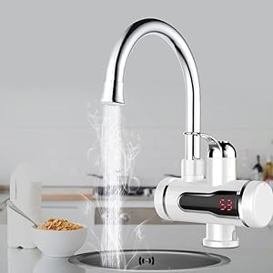 WRIZTI Instant Electric (3000W) Water Heater Faucet Tap Home-Kitchen Instantaneous Water Heater Tank less for Tap, LED Electric Head Water Heaters For Home Kitchen (Instant Heater) (B0DH3Q2TSV) Amazon Price History, Amazon Price Tracker
