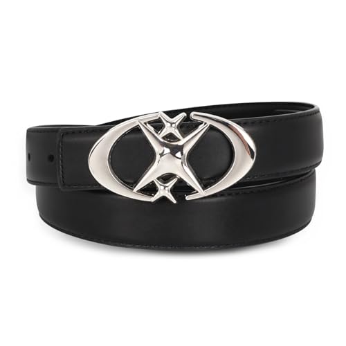 Image of Aurolran Women's Leather Belt with Buckle - Ideal for Dresses, Jeans, and Coats