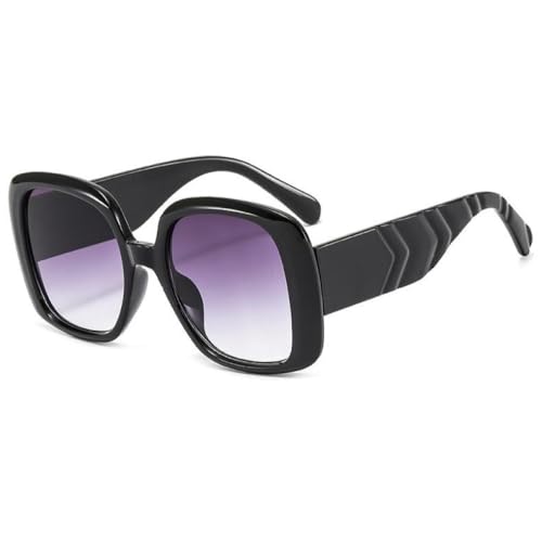 Lunettes de soleil carrées surdimensionnées vintage mode femmes hommes UV400