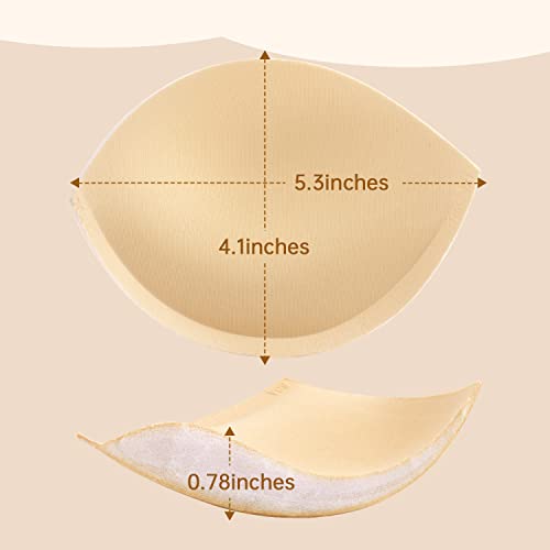 Ksang Women's Push Up Bra Pads Inserts 2 Pairs Breast Enhancer Cups Add 1-2 Cup Sizes Instantly A/B, C Cup Available #TOP4