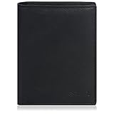 Design extra plat Avec une taille d'environ 12 x 10 x 2, le portefeuille tient aussi bien dans la poche avant que dans la poche arrière, et offre suffisamment d'espace pour que vous puissiez y ranger vos objets de valeur en toute sécurité, dans tous vos déplacements. Le design de ce portefeuille lui confère un style parfaitement unisexe, aussi bien adapté aux hommes qu'aux femmes. À offrir ou à s'offrir.