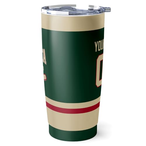 Image of ANTKING Minnesota Tumbler 20oz Custom Name Number Travel Mug Gifts | Stainless Steel Insulated Coffee Cup for Men Women