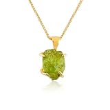 InfinityGemsArt Raw Peridot Pendant...