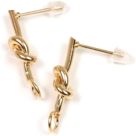 Amazon Greenocean ピアス イヤリング 1ペア 結い紐 ピアス きれいめゴールド アクセサリーパーツ 通販