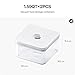 VAKUEN Premium Airtight Food Storage Containers, Square 2PC/Set(1.48qt/1.5Lx2pcs), Smart One-Click Seal Lid, No Hinges, 100% Leak Proof, BPA-FREE, Dishwasher, Freezer & Microwave Safe
