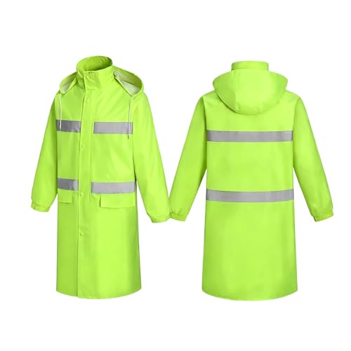 Chaqueta impermeable para hombre, chaleco de protección nocturna, chaqueta impermeable, 01#_Verde, XXL