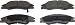 Wagner ThermoQuiet PD1074 Ceramic Disc Pad Set, Front
