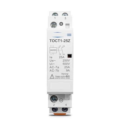 Contacteur modulaire pour gestion de chauffage et recharge voiture 25A 24V
