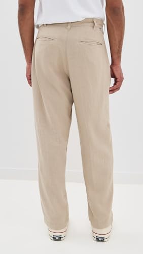 OBEY Men's Fubar Linen Pleated Pants3