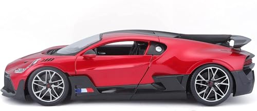 Image of Metal Pull Back Diecast Car 1:32 Bugatti DIVO RED Pull Back Car Model with Sound Light Boys Gifts Toys for Kids【Pack of 1】