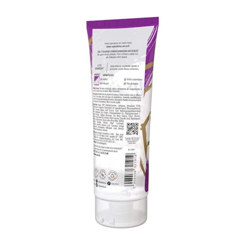 Salon Line, Gel Fixador, Meu Liso Antifrizz, Vegano - Para Cabelos Lisos, 200g