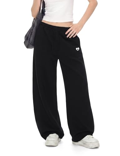 Image of Aelfric Eden Mens Wide Leg Sweatpants Solid Arc Sweat Pants Open Bottom Casual Athletic Lounge Pants with Pockets