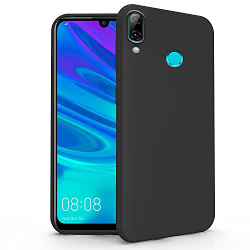 N NEWTOP Cover Compatibile per Huawei P Smart Plus, Custodia TPU SOFT Gel Silicone Ultra Slim Sottile Flessibile Case Posteriore Protettiva (Nero)