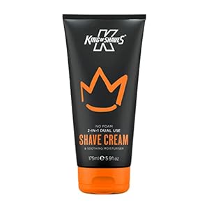 King Of Shaves No Foam 2-IN-1 Dual Use Shave Cream & Soothing Moisturiser 5.92 fl oz
