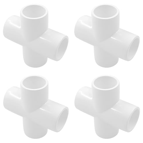 Recopilación y reviews de Tubos Sanitarios PVC más recomendados. 32 Biaungdo - 4 accesorios de tubería de PVC cruzado de 1/2 pulgadas, conector de tubo de codo de 4 vías, accesorios de esquina de grado de muebles, accesorio de codo de PVC para...