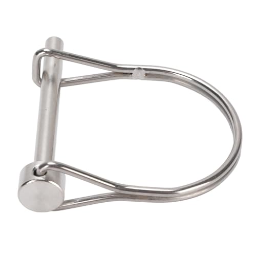 Safety Coupler Pin, Stainless Steel Shaft Locking Pin, Marine Grade Heavy Duty Locking Pin with Wire Loop, Small Pins Hitch Pins for Table Saw Truck Boat Trailer