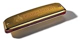 Hohner Harmonica 2416-C Golden Melody Tremolo Harmonica, Key of C, Gold