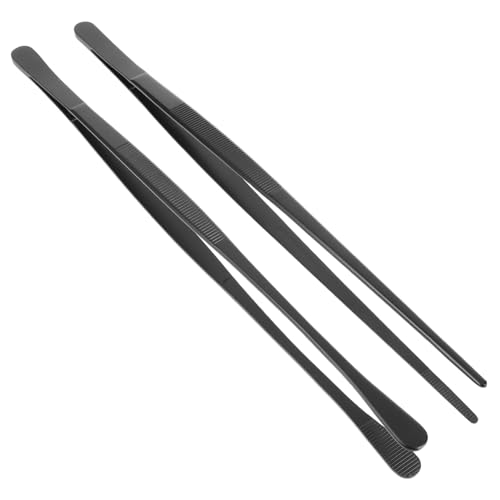 TOPPERFUN 2pièces Pince De Cuisine Acier Inoxydable Pour Bbq Servir Et Manipuler Aliments Pinces Alimentaires Multifonctionnelles Et Pour Cuisine