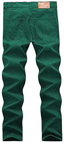 WULFUL Men's Slim Fit Skinny Stretch Comfy Jeans Denim Pants