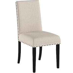 Roundhillfurniturebionytanfabricdiningchairswithnailheadtrimsetof2browntan Urban Country Home Decor Roundhill furniture biony tan fabric dining chairs with nailhead trim set of 2 brown tan urban country home decor